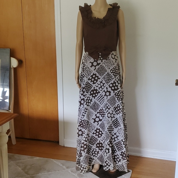 Vintage 70s Miss Elliette California Hostess Dress - Picture 7 of 14